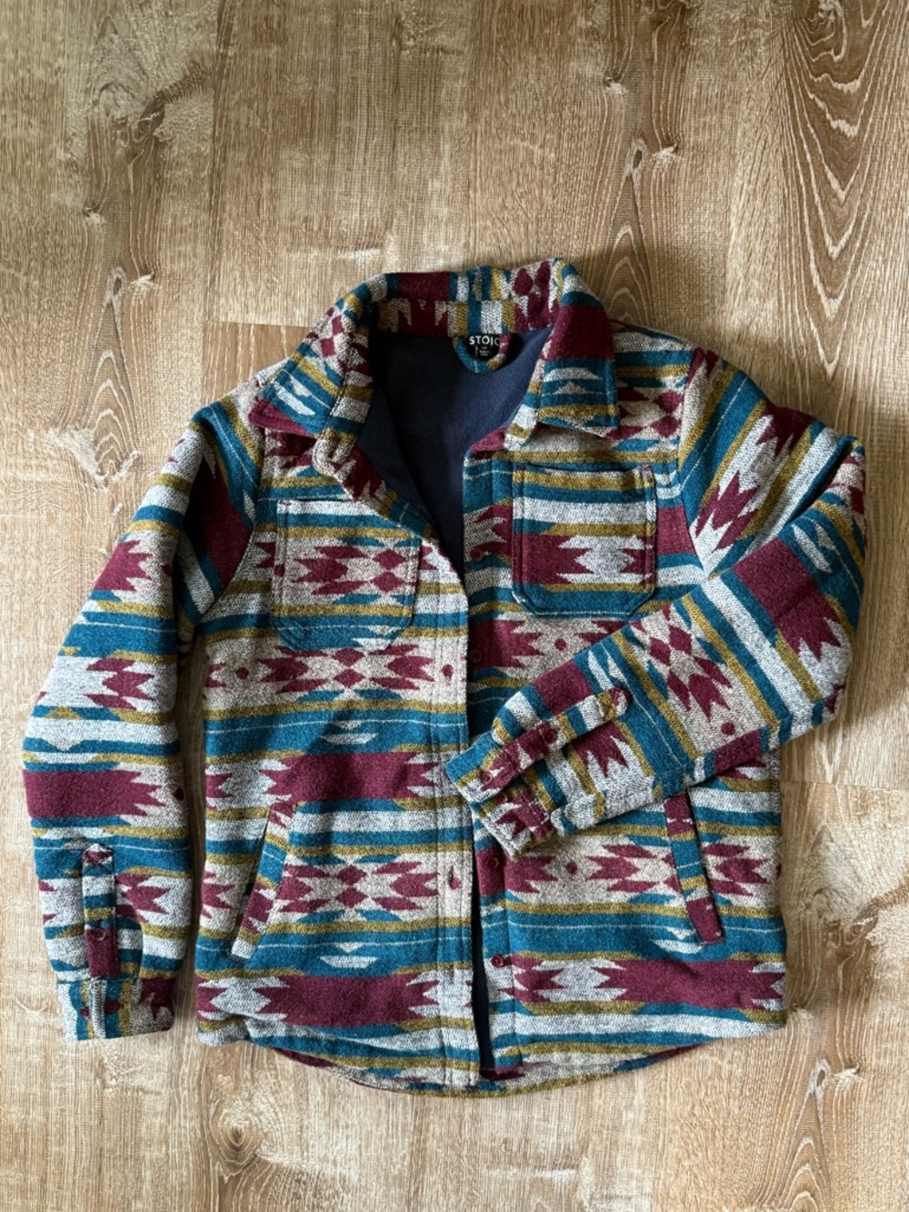 Stoic Aztec Western Print Shirt Jacket Shacket Women's Size Small